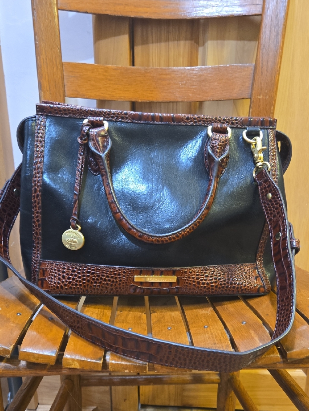 Brahmin Tuscan Tri-Texture Anywhere Convertible Satchel